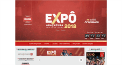 Desktop Screenshot of expoaracatuba.com.br